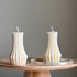 Ribbed Pillar Candle-2