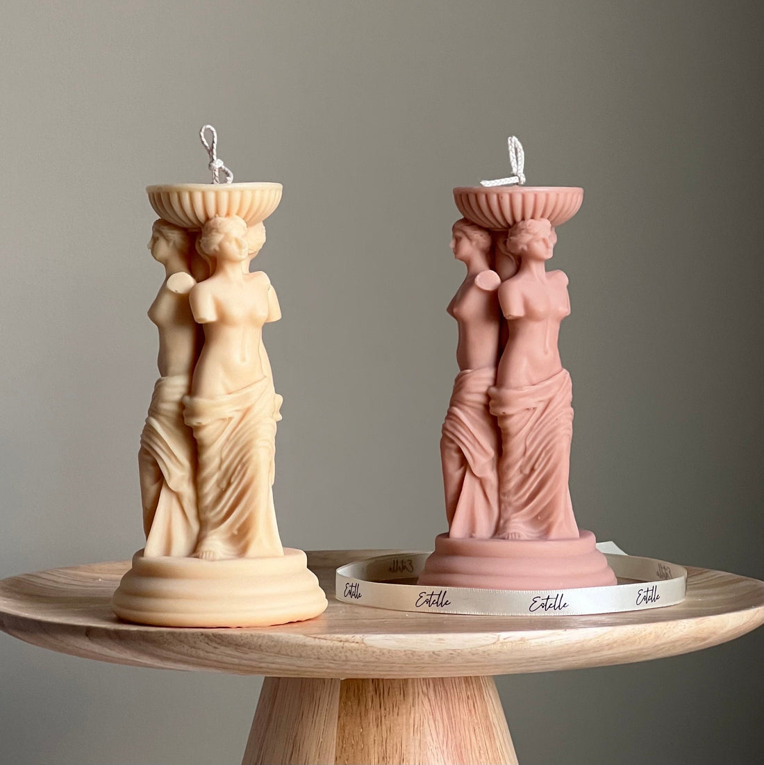 Venus Greek Goddess Column Candle-0