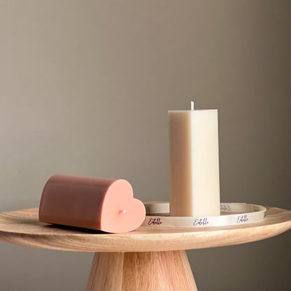 Heart Pillar Candle-0