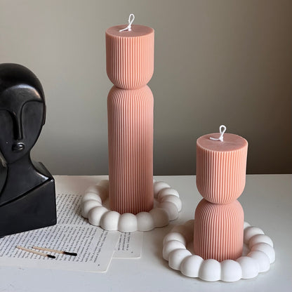 Cute Round Candlestick Holder-0