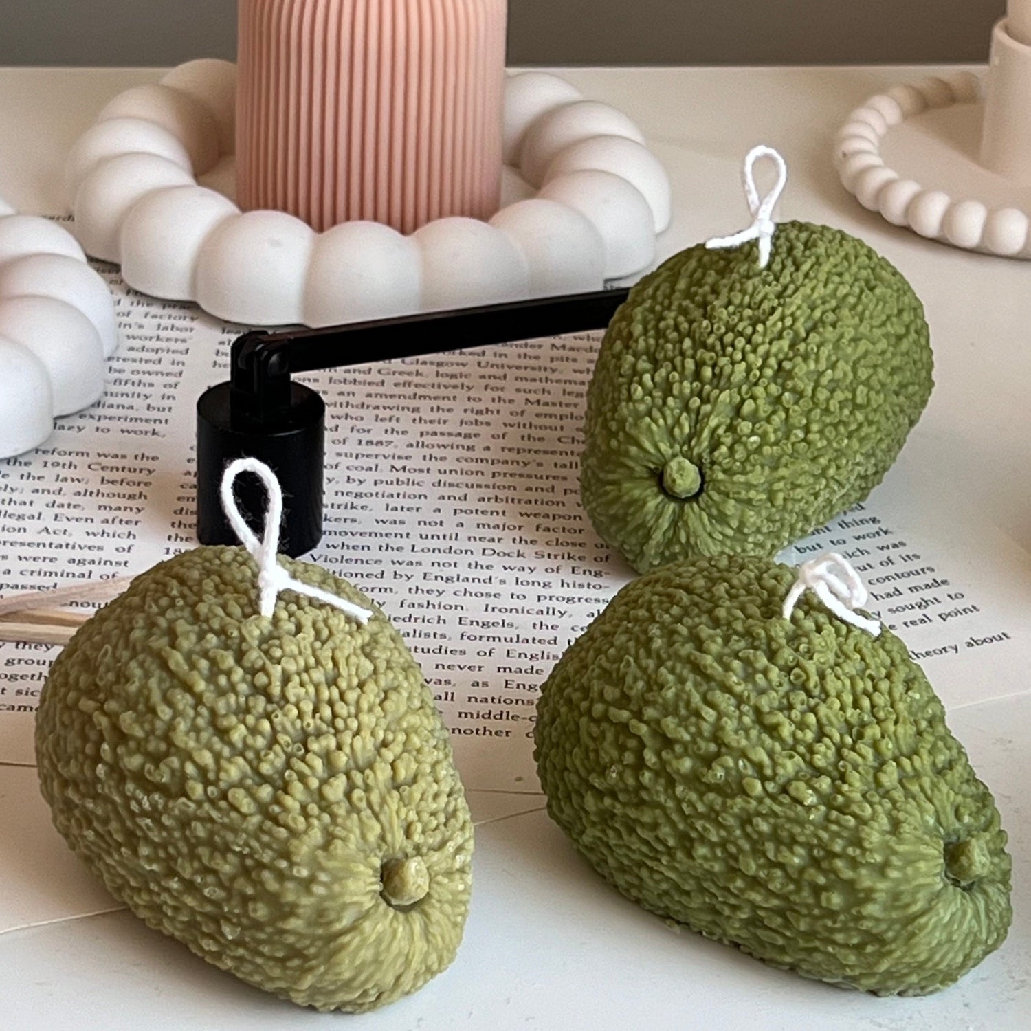 Avocado Shaped Candle - HartCentered