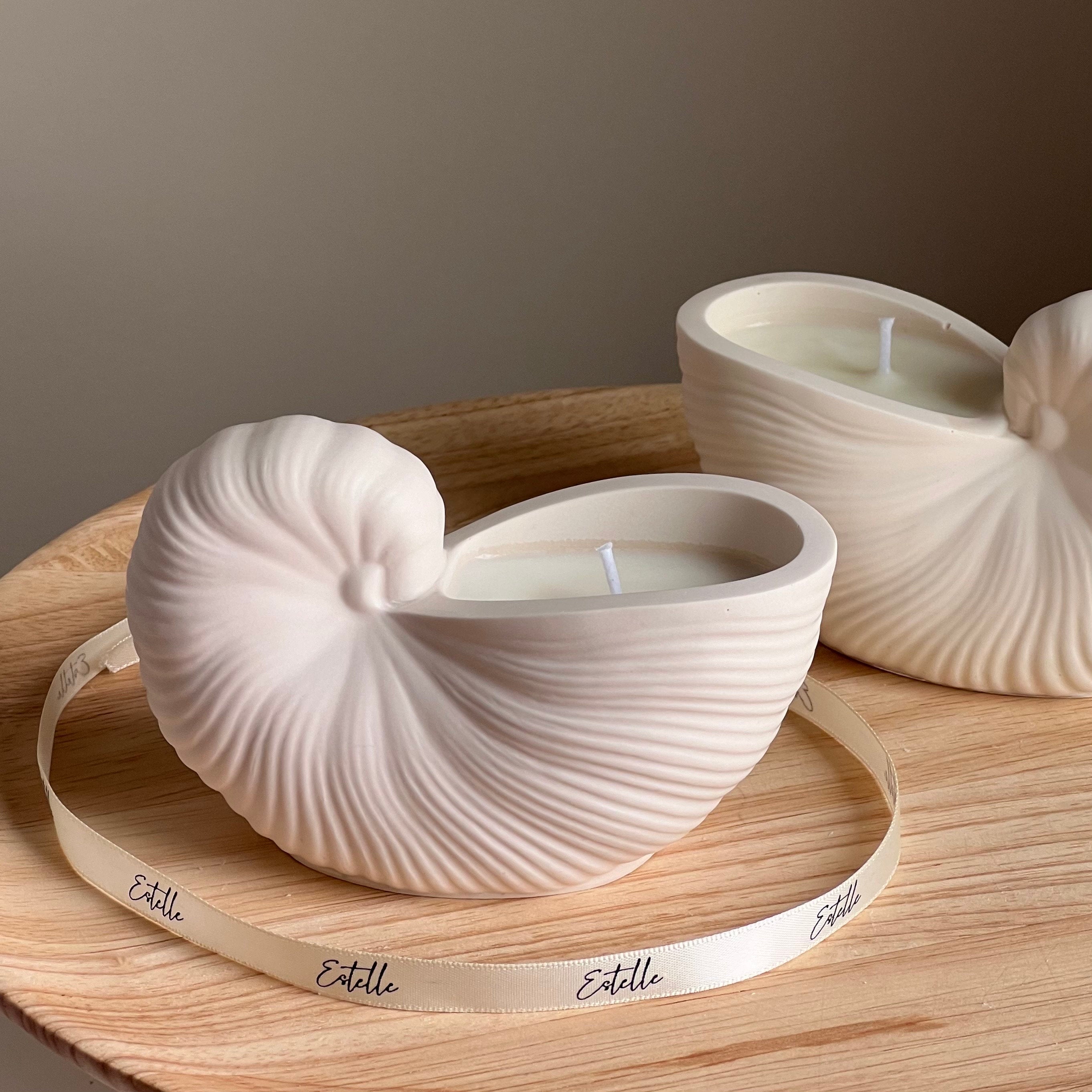 Sea Shell Container Soy Wax Candle - HartCentered