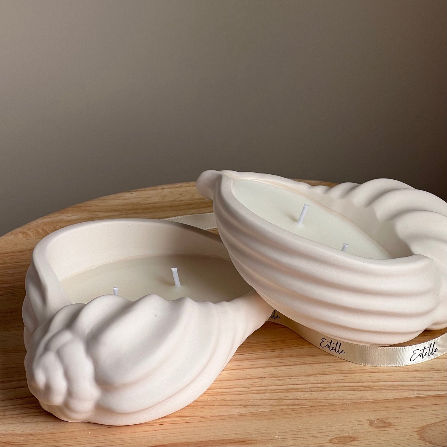 Conch Shell Container Soy Wax Candle - HartCentered