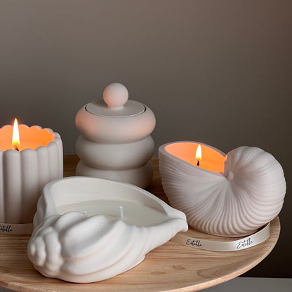 Sea Shell Container Soy Wax Candle - HartCentered