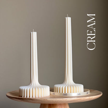 Elegant Stripe Vase Candle-3