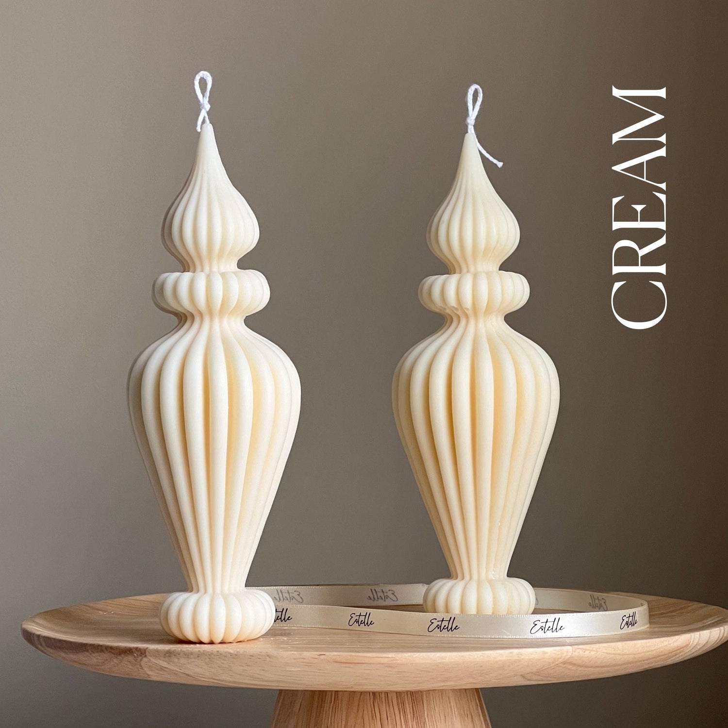 Ribbed Vase Candle-2