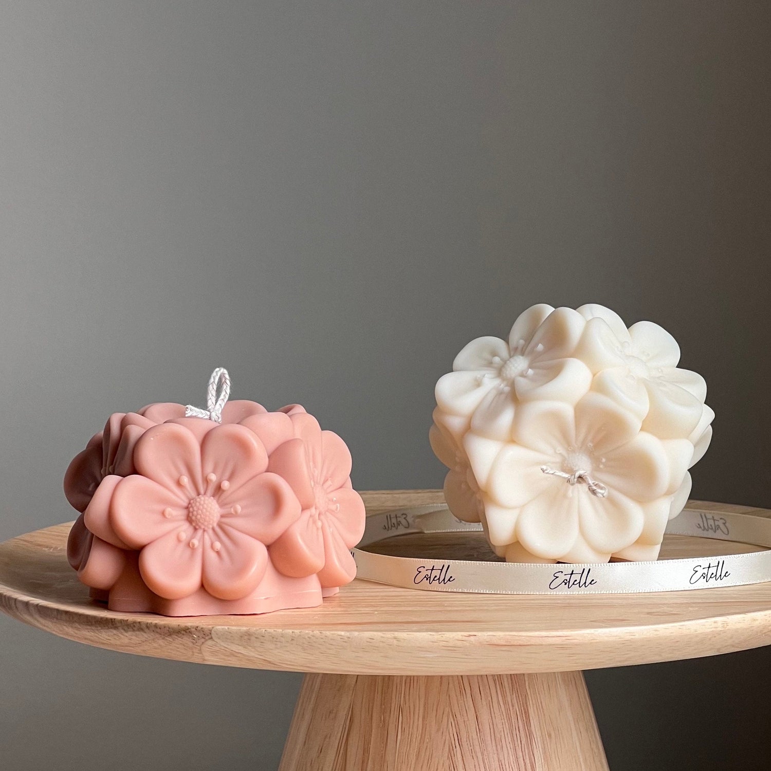 Flower Sakura Ball Candle-0