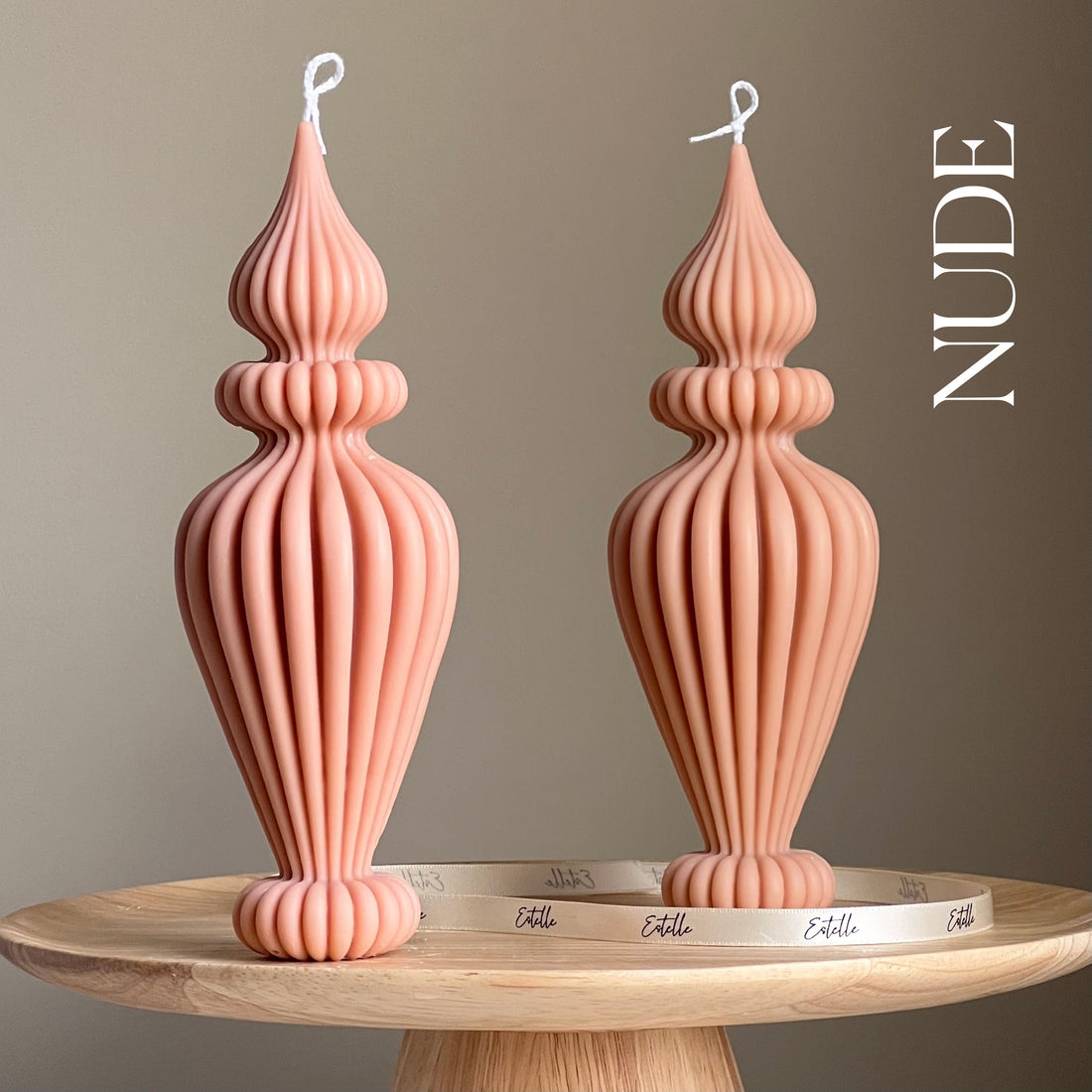 Ribbed Vase Candle-1