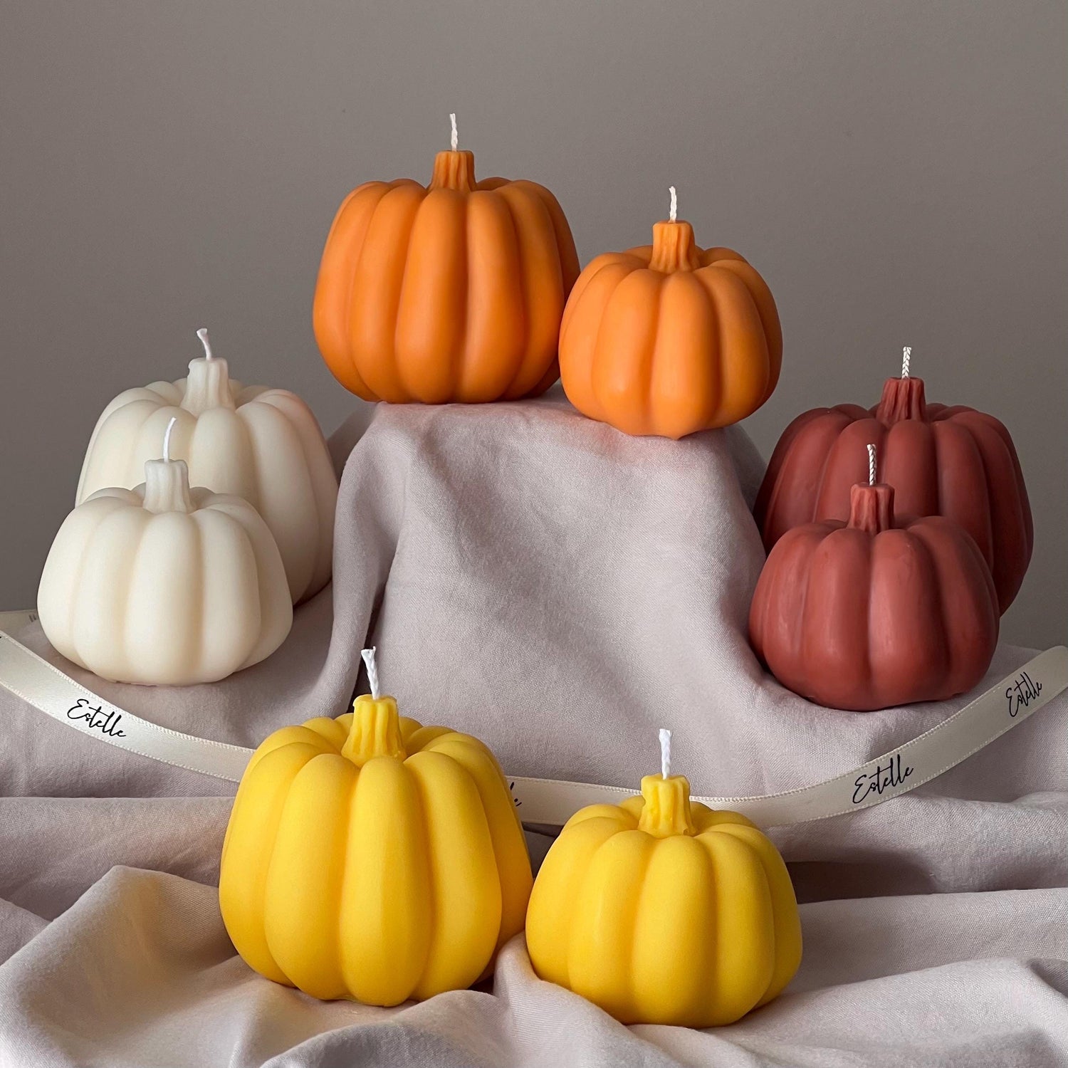 Autumn Pumpkin Candle Set-4