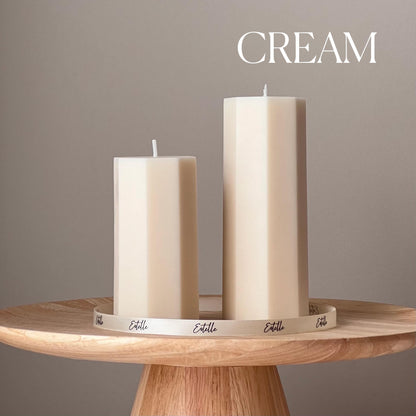 Classic Hexagon Pillar Candle Set-2