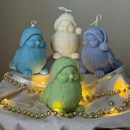 Cute Christmas Bird Candle-3