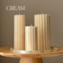 Ribbed Pillar Candle Trio-2