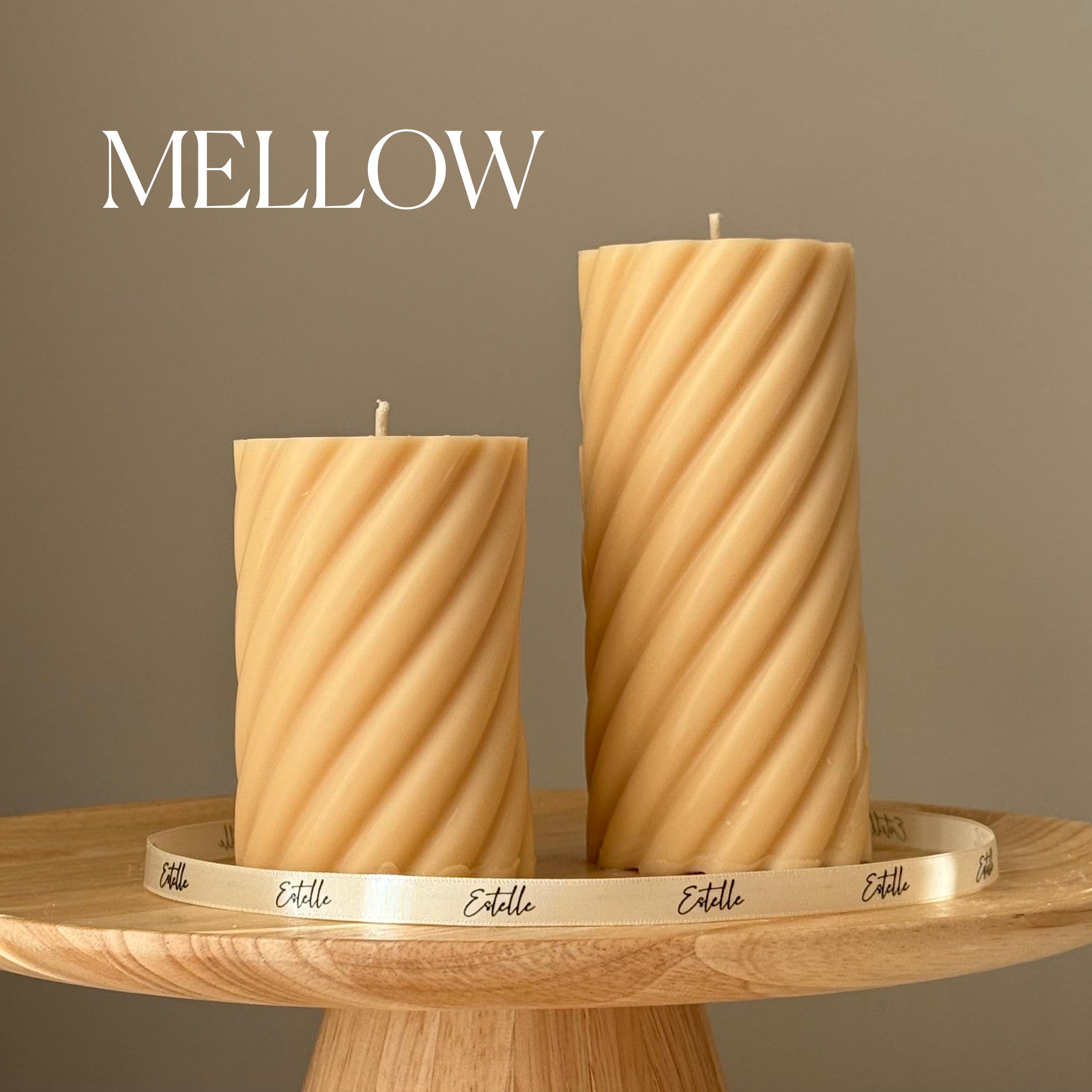 Swirl Pillar Candle Duo-3