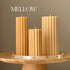 Ribbed Pillar Candle Trio-3