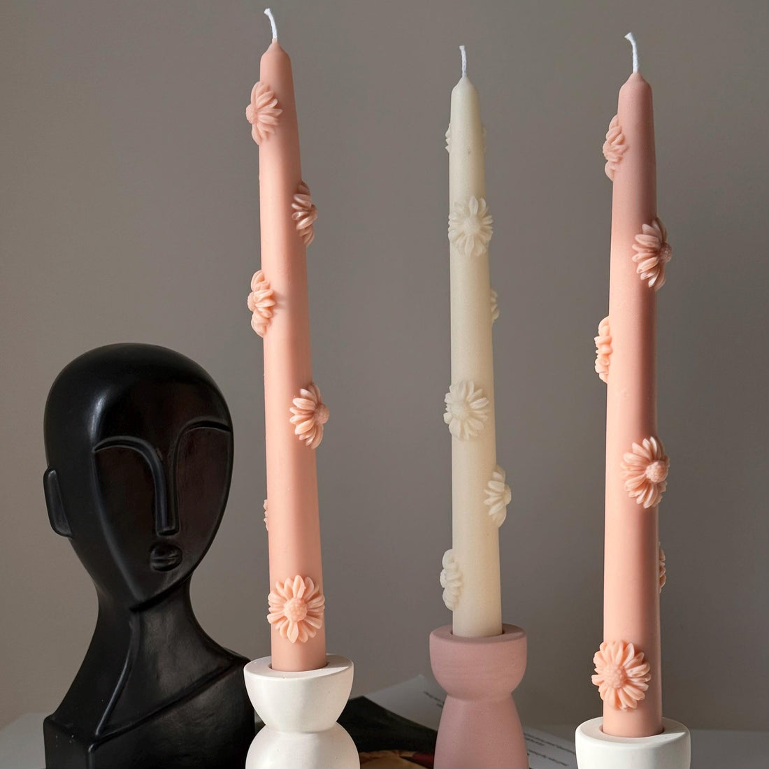 Flower Taper Candle-1