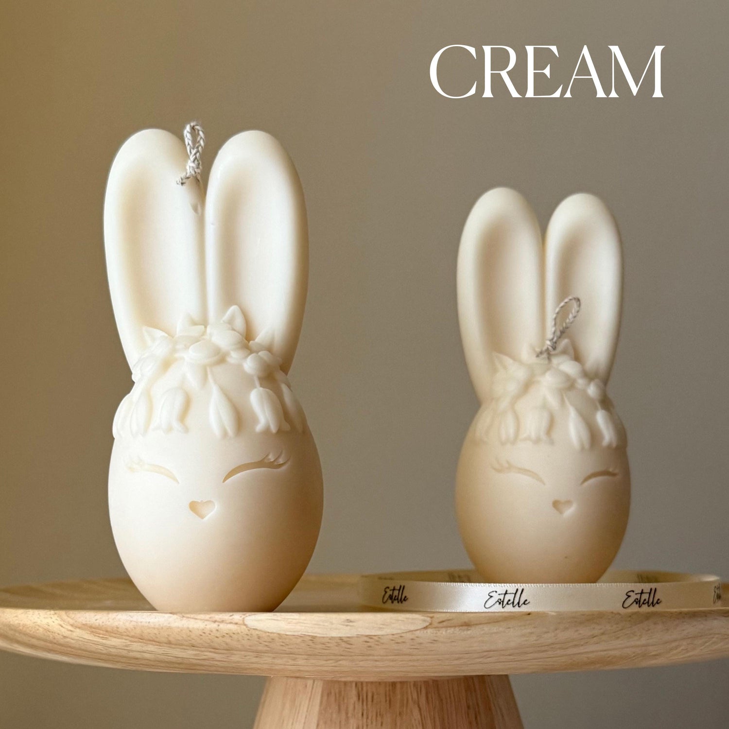 Egg Rabbit Candle-2