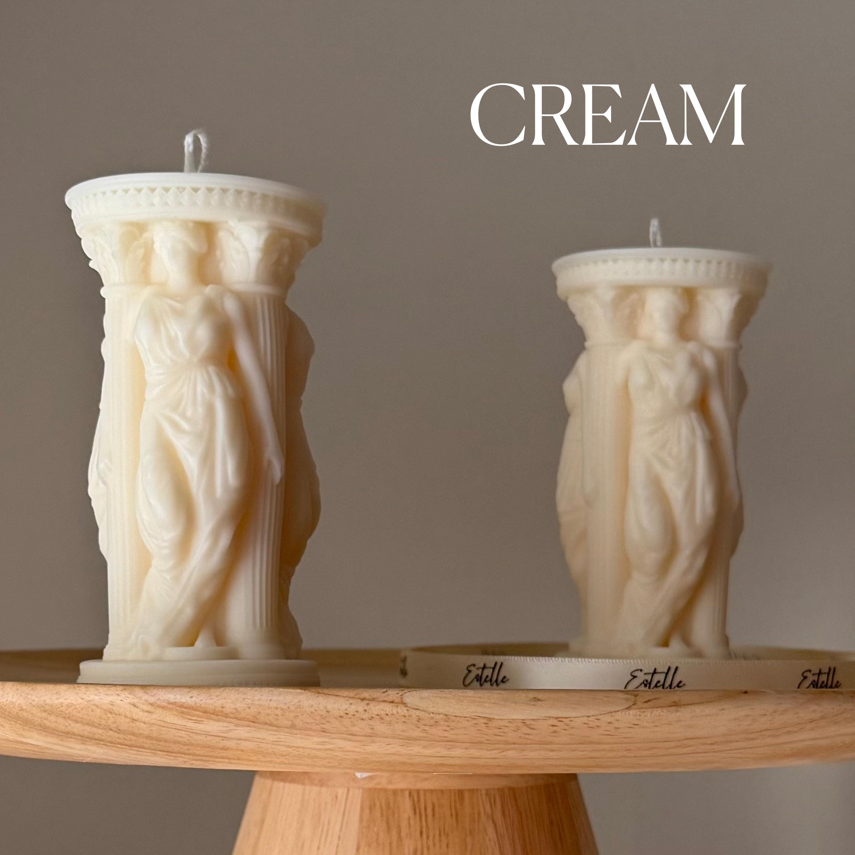 Caryatid Greek Column Candle-2