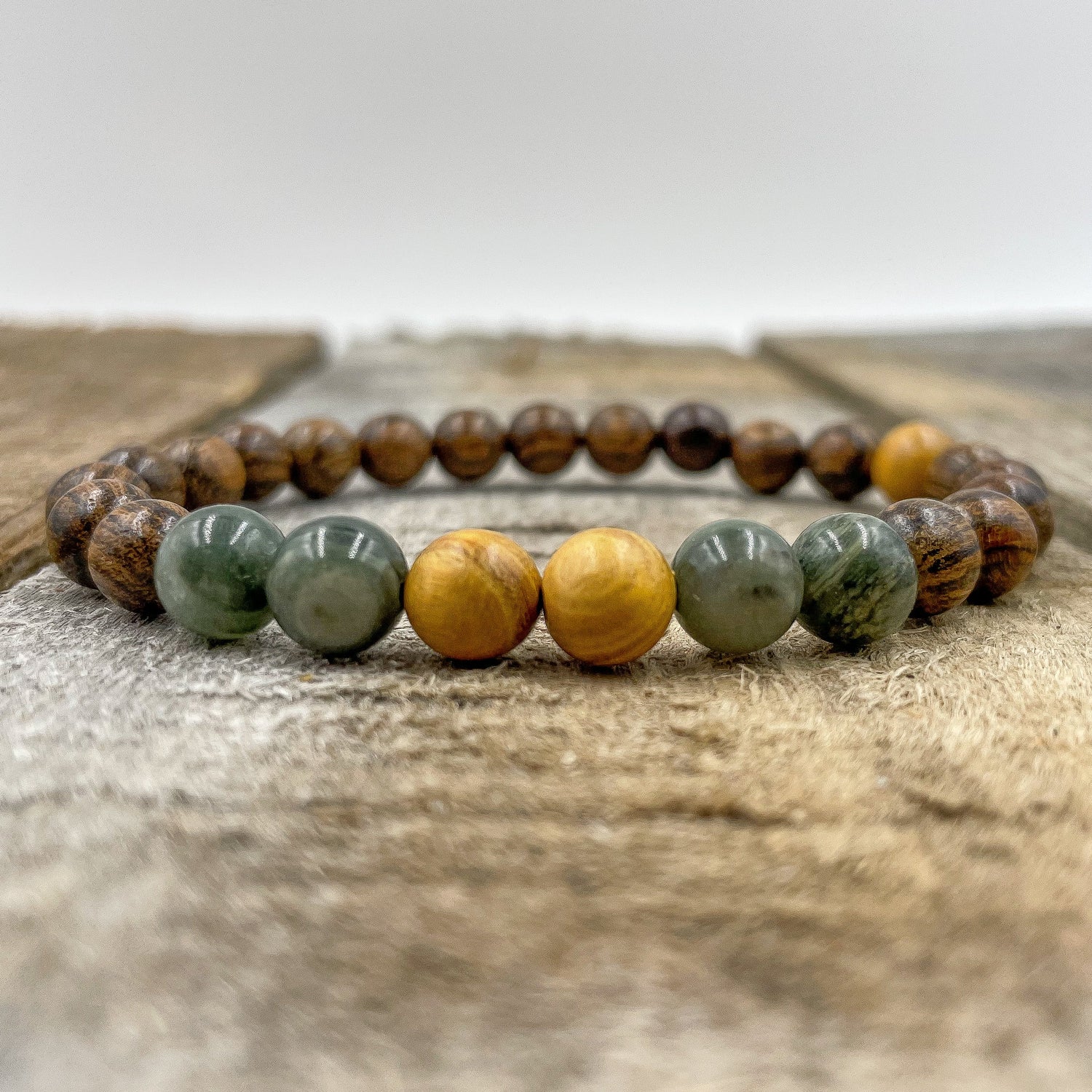 Central - Yellow Sandalwood, Green Jasper, &amp; Sandalwood-1