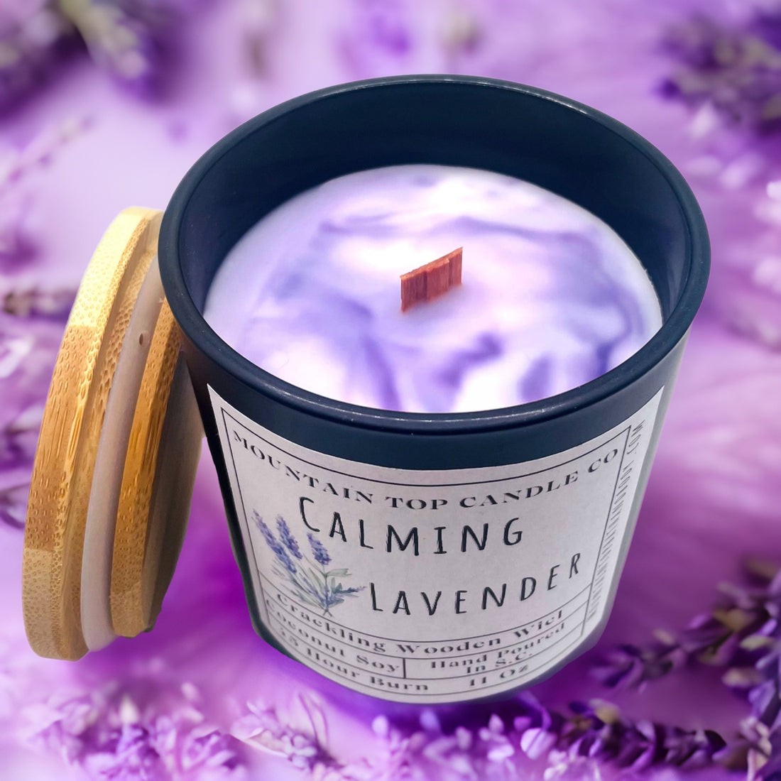 Calming Lavender Woodwick Candle - HartCentered