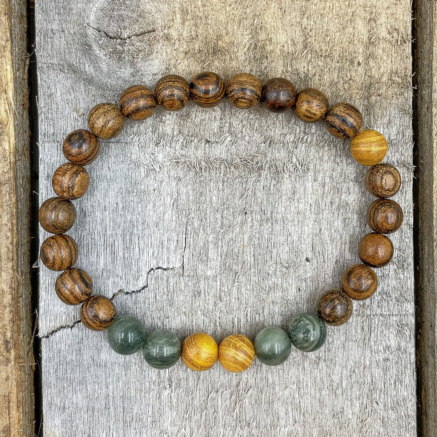 Central - Yellow Sandalwood, Green Jasper, &amp; Sandalwood-4