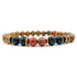 Central Premium - Red Jasper, Lava Rock, & Zebrawood Mala Beaded Bracelet-0