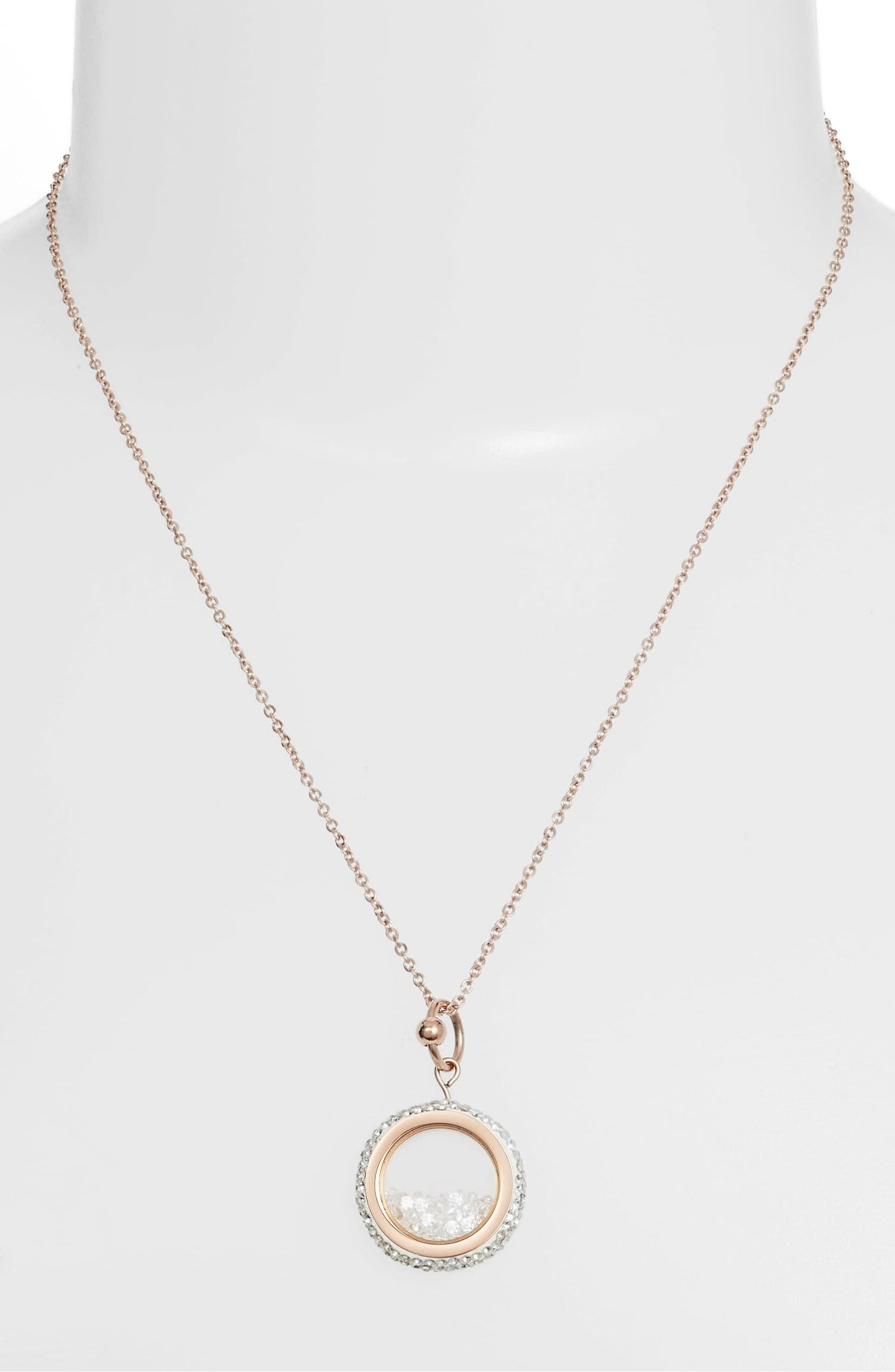 Crystal Vessel Necklace | Rose Gold-Tone Stainless Steel &amp; CZ | More Colors Available - HartCentered