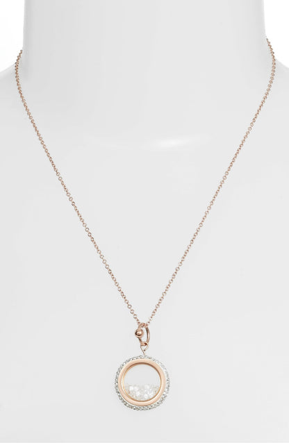 Crystal Vessel Necklace | Rose Gold-Tone Stainless Steel &amp; CZ | More Colors Available - HartCentered