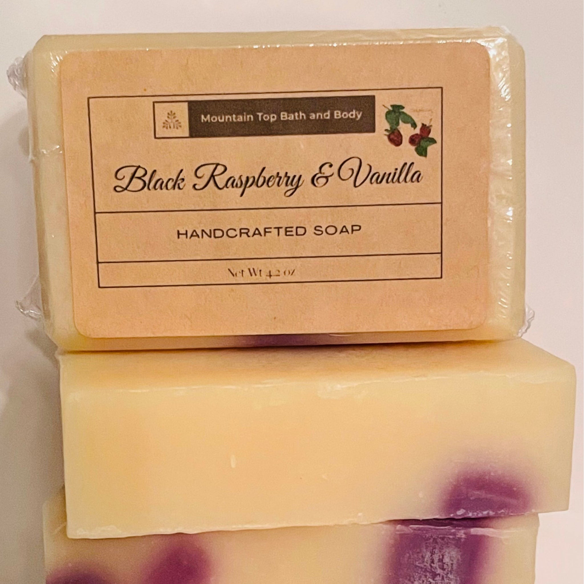 Black Raspberry &amp; Vanilla All-Natural Soap - HartCentered