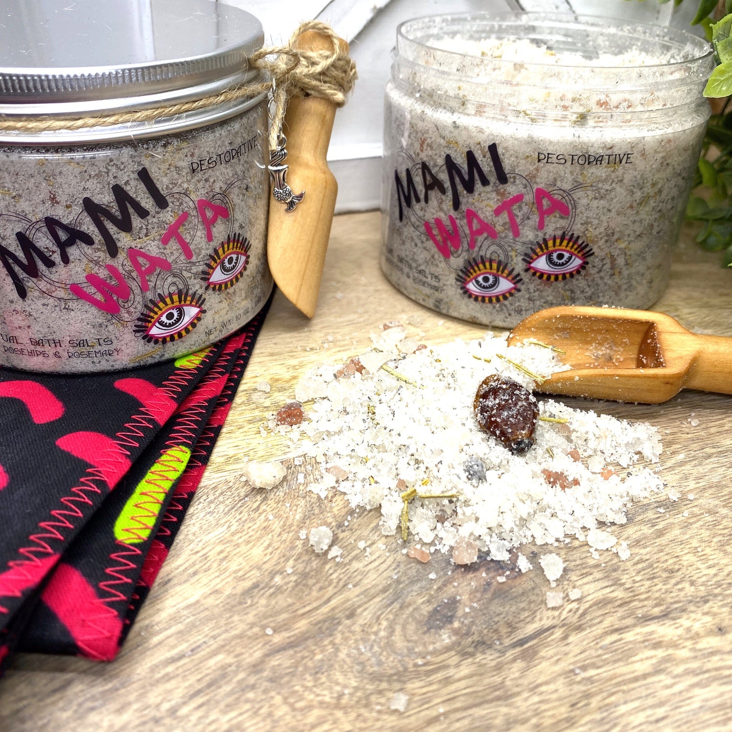 Mami Wata, Ritual Bath Salts with Rosehips &amp; Rosemary, 10 oz-1