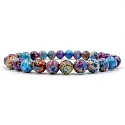 Union - Galaxy Imperial Jasper Gemstone Beaded Bracelet-0