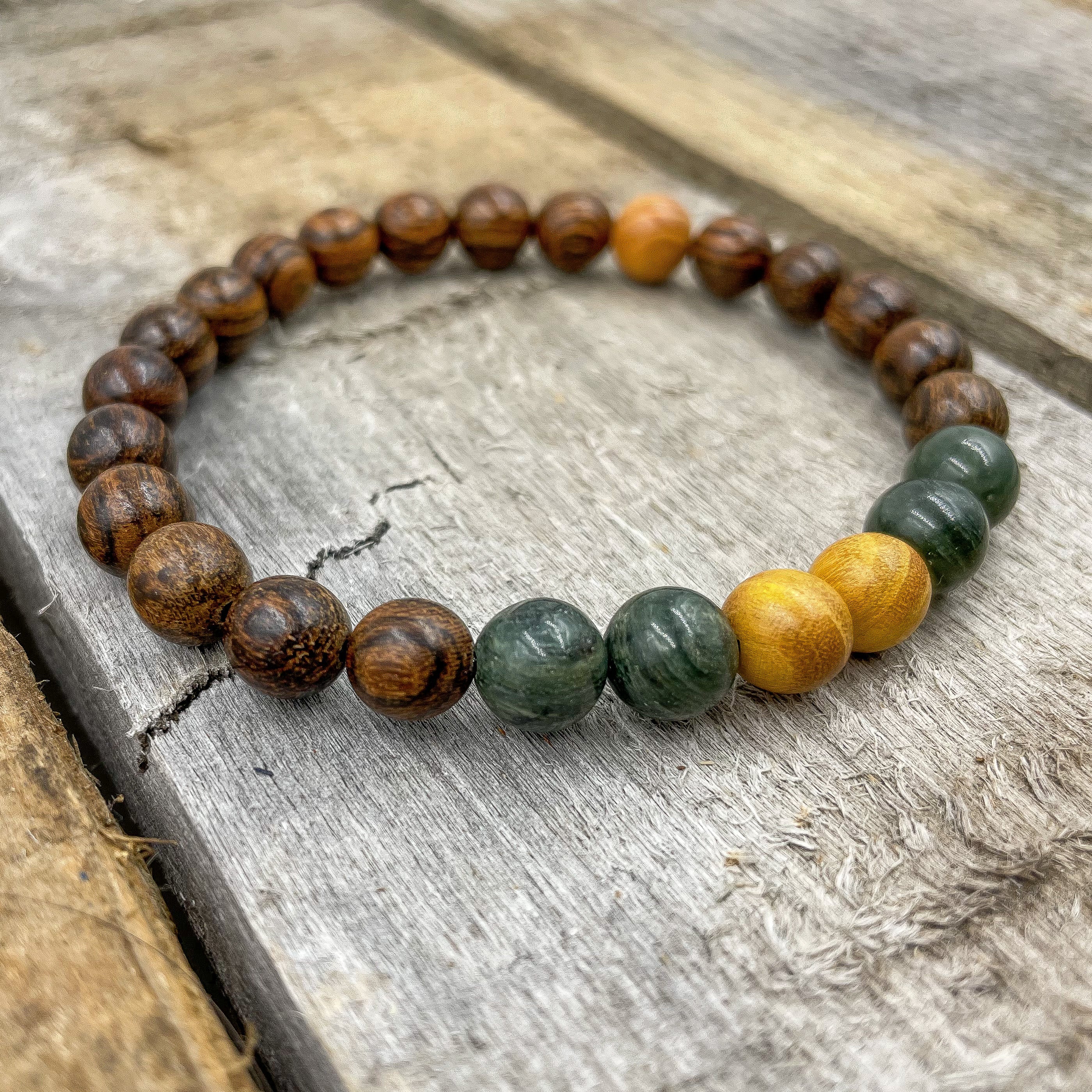 Central - Yellow Sandalwood, Green Jasper, &amp; Sandalwood-3