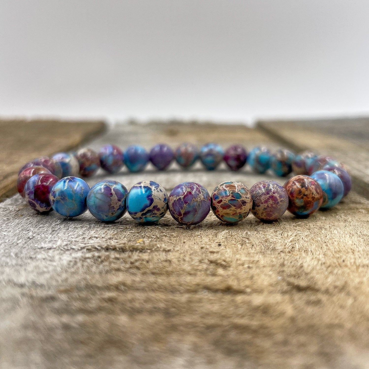 Union - Galaxy Imperial Jasper Gemstone Beaded Bracelet-1