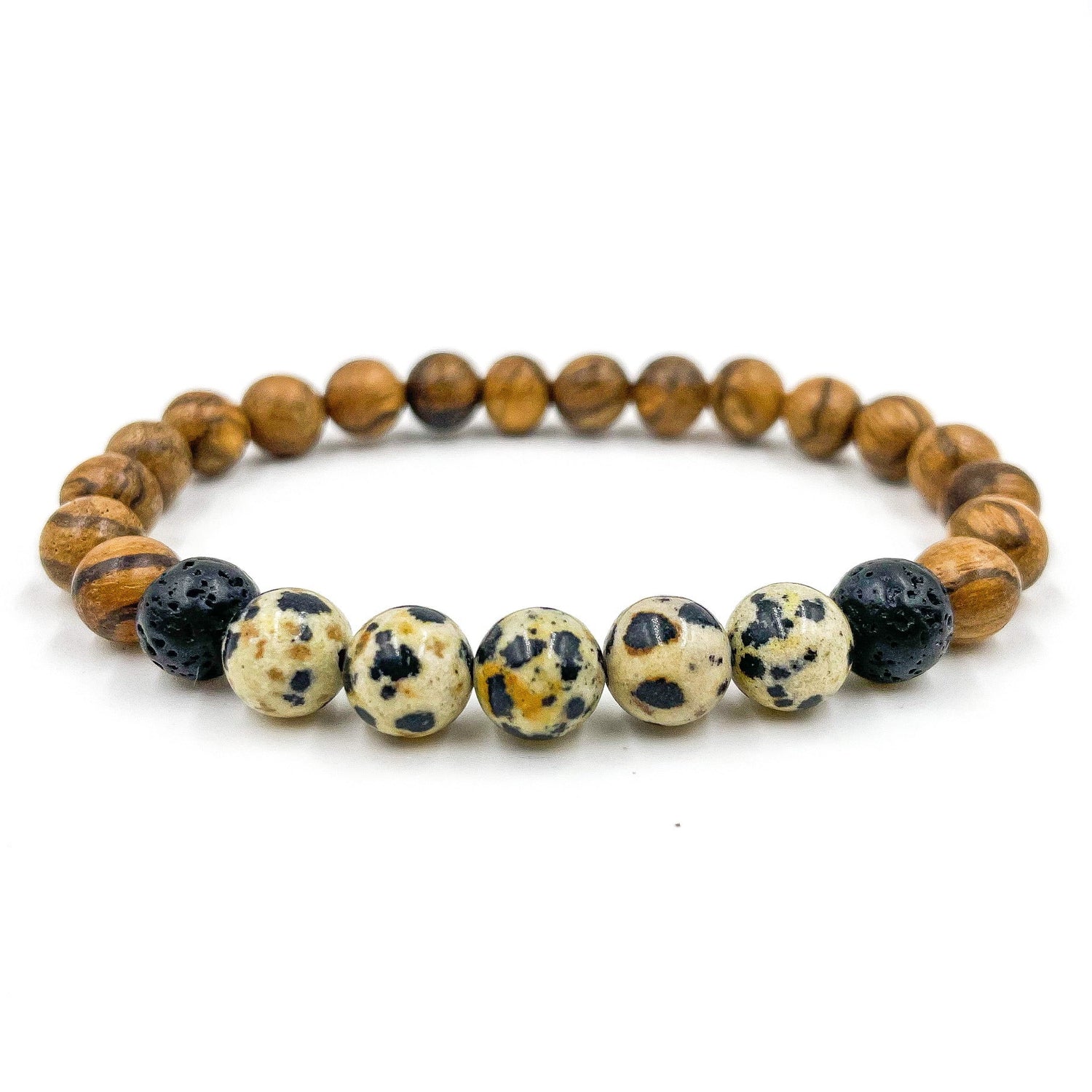 Kingston - Dalmatian Jasper &amp; Light Sandalwood-2