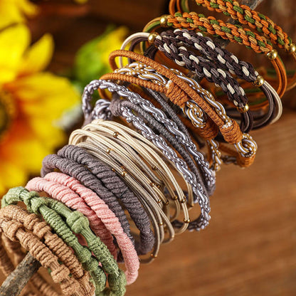 Boho Knotted Hair Ties | 10-piece Set - HartCentered