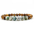 Grove - Tree Agate & Dark Sandalwood Mala Beaded Bracelet-0