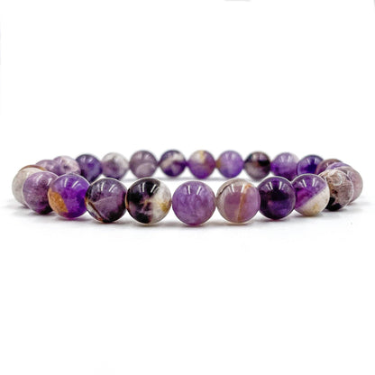 Union - Purple Amethyst Gemstone Beaded Bracelet-0