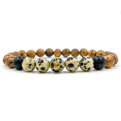 Kingston - Dalmatian Jasper &amp; Light Sandalwood-0