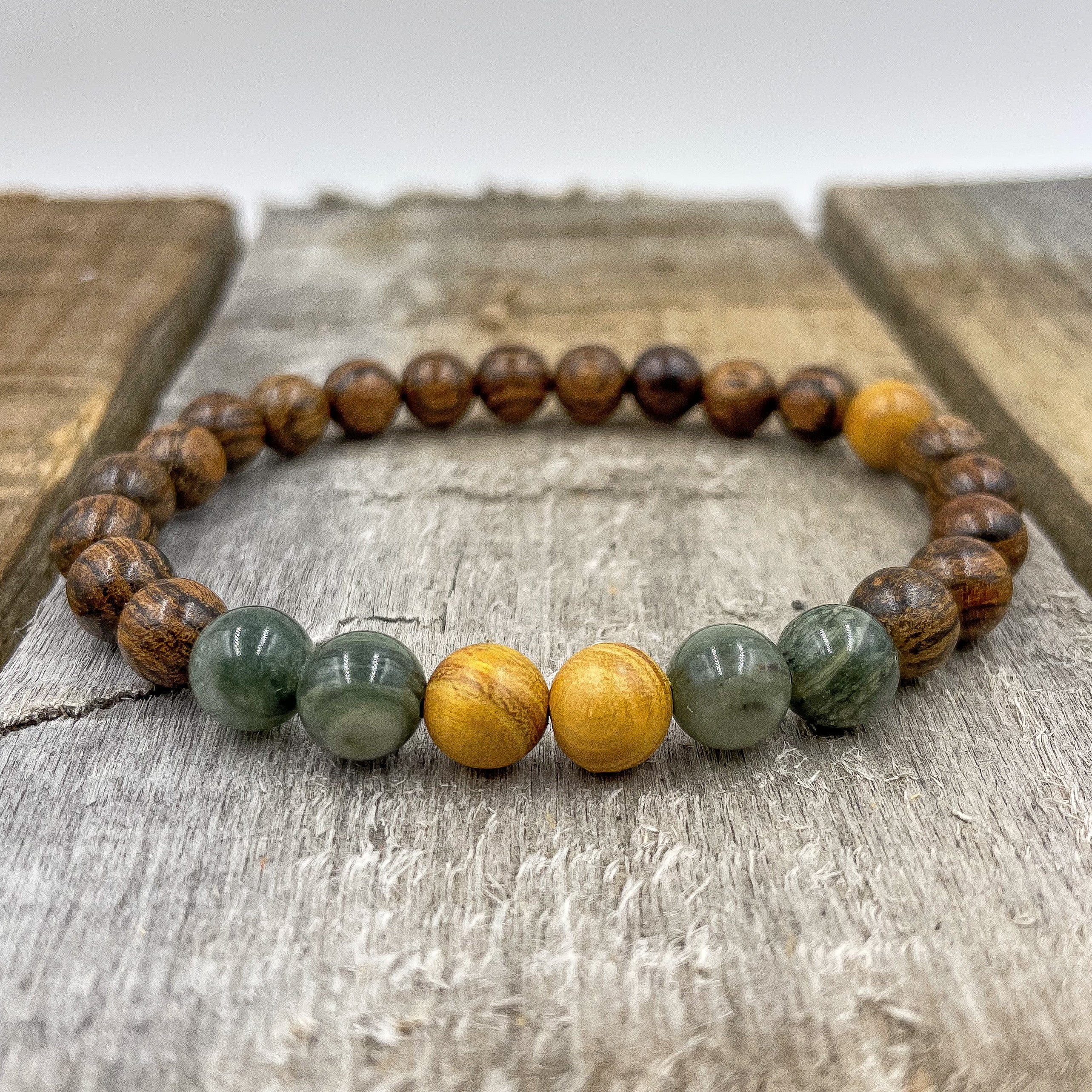 Central - Yellow Sandalwood, Green Jasper, &amp; Sandalwood-2