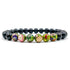 Grove - Rainbow Jasper & Ebony Blackwood Mala Beaded Bracelet-0