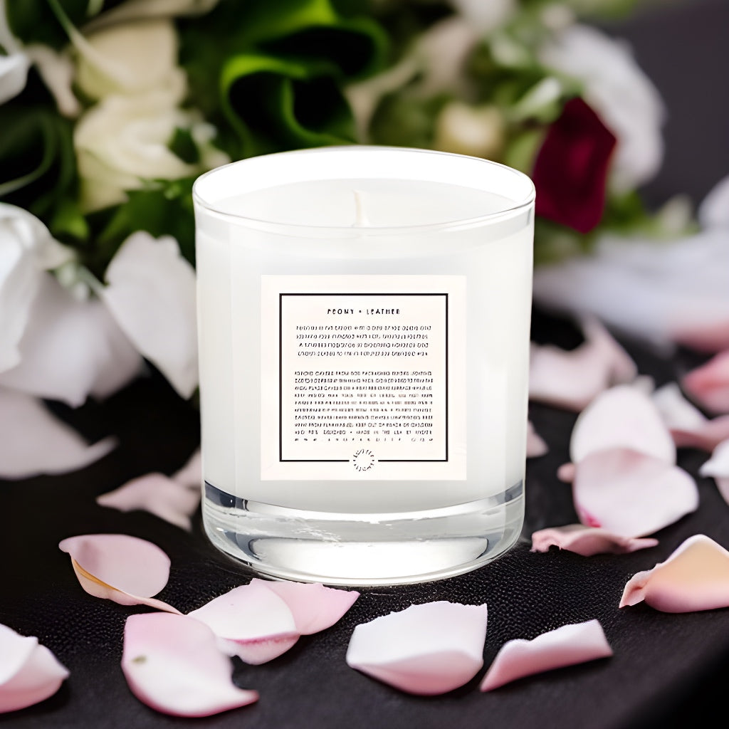 Soy Candle | Peony + Leather - HartCentered