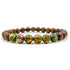 Grove - Rainbow Jasper & Tigerskin Sandalwood Mala Beaded Bracelet-0