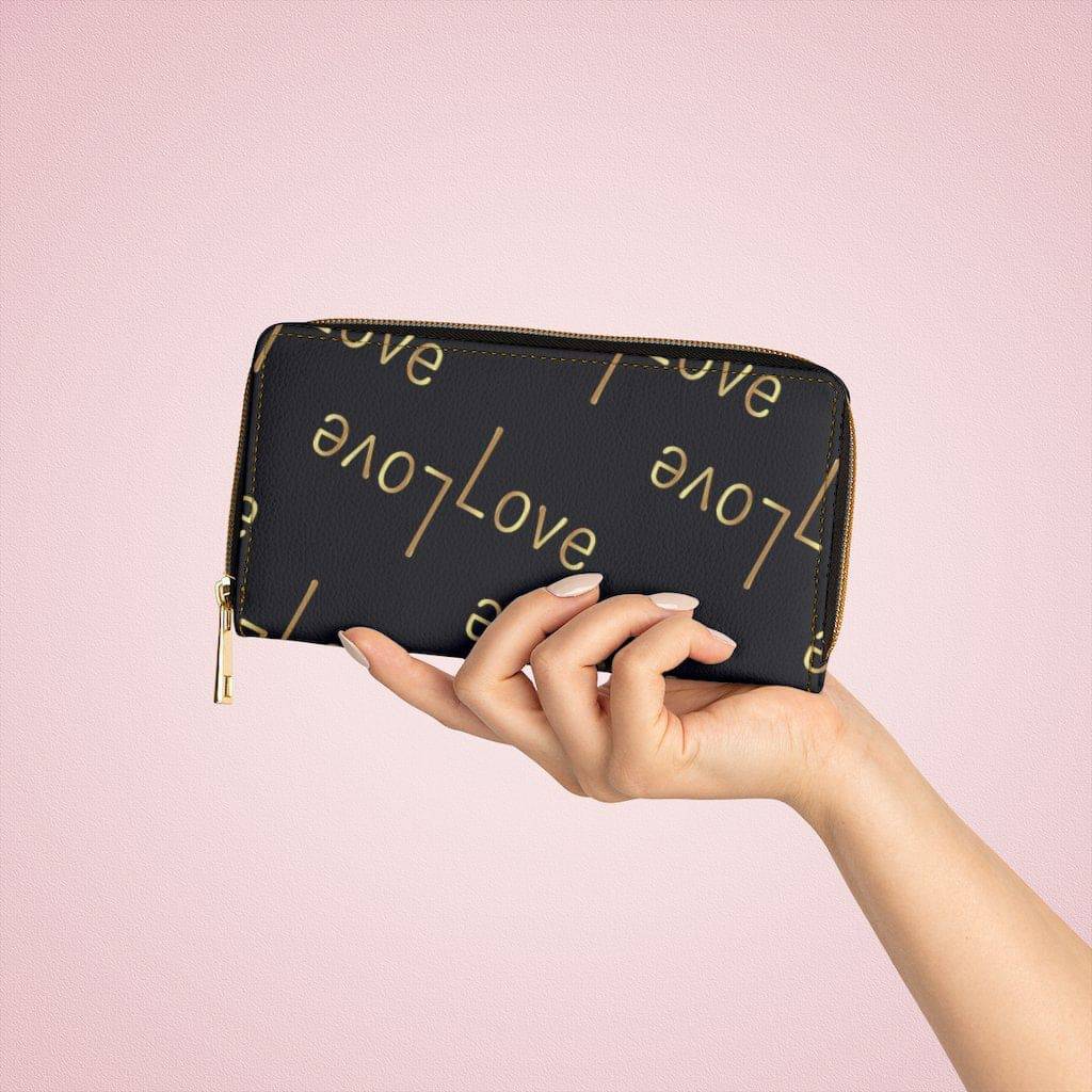 Black &amp; Beige Love | Women’s Wallet