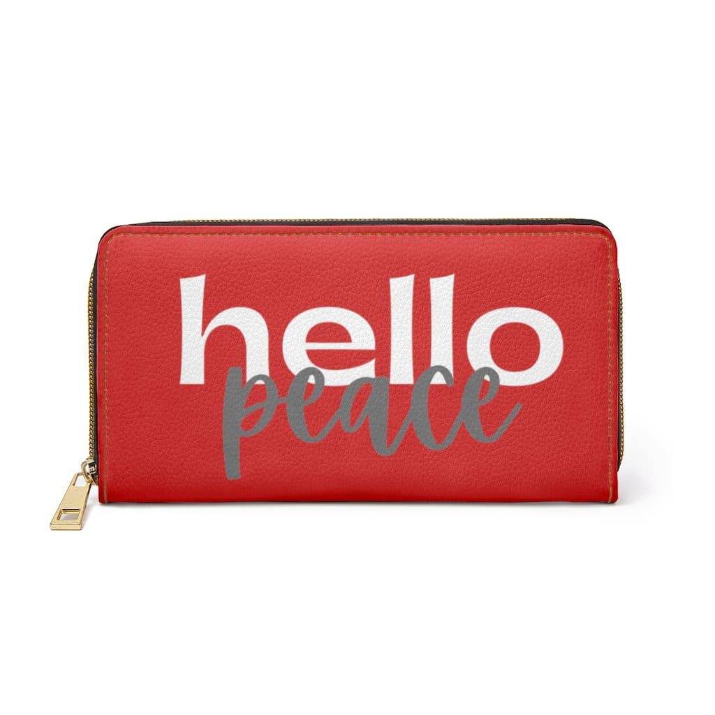 Hello Peace | Red &amp; White Women’s Wallet