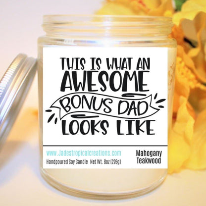 Awesome Bonus Dad Candle