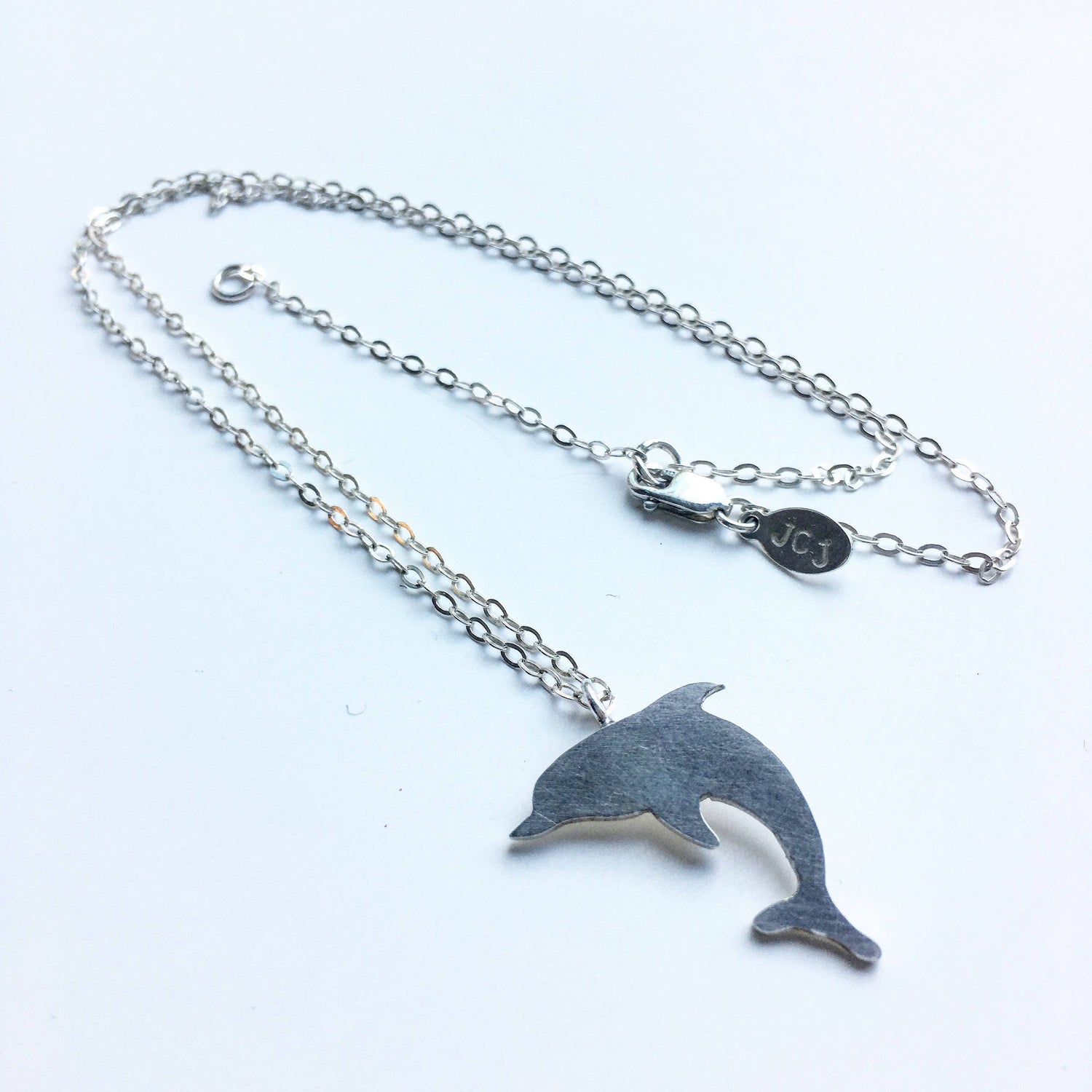 Dolphin Necklace | Sterling Silver | Handmade in California with Recycled Materials