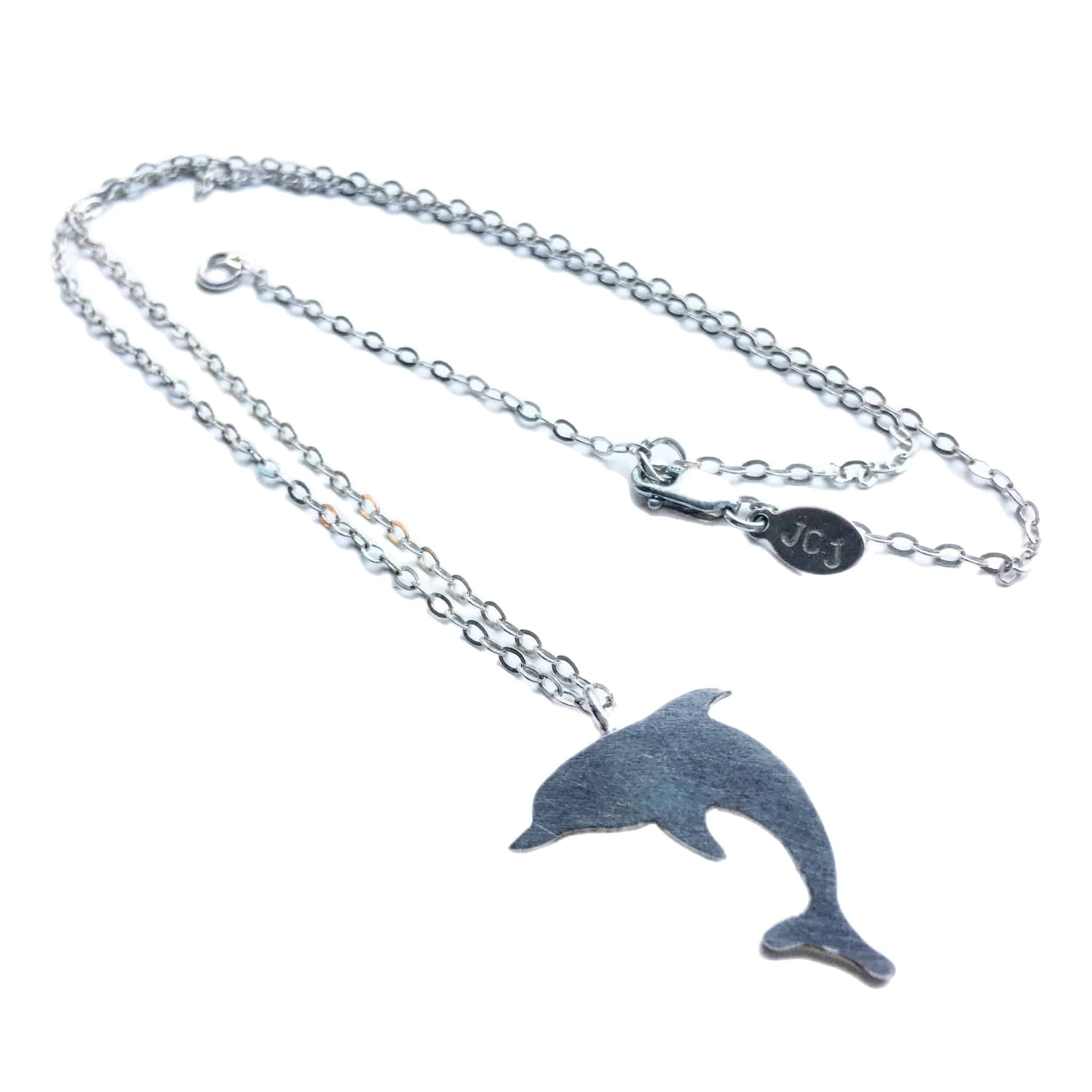 Dolphin Necklace | Sterling Silver | Handmade in California with Recycled Materials