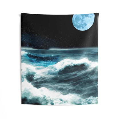 Sea Storm &amp; Moon Tapestry