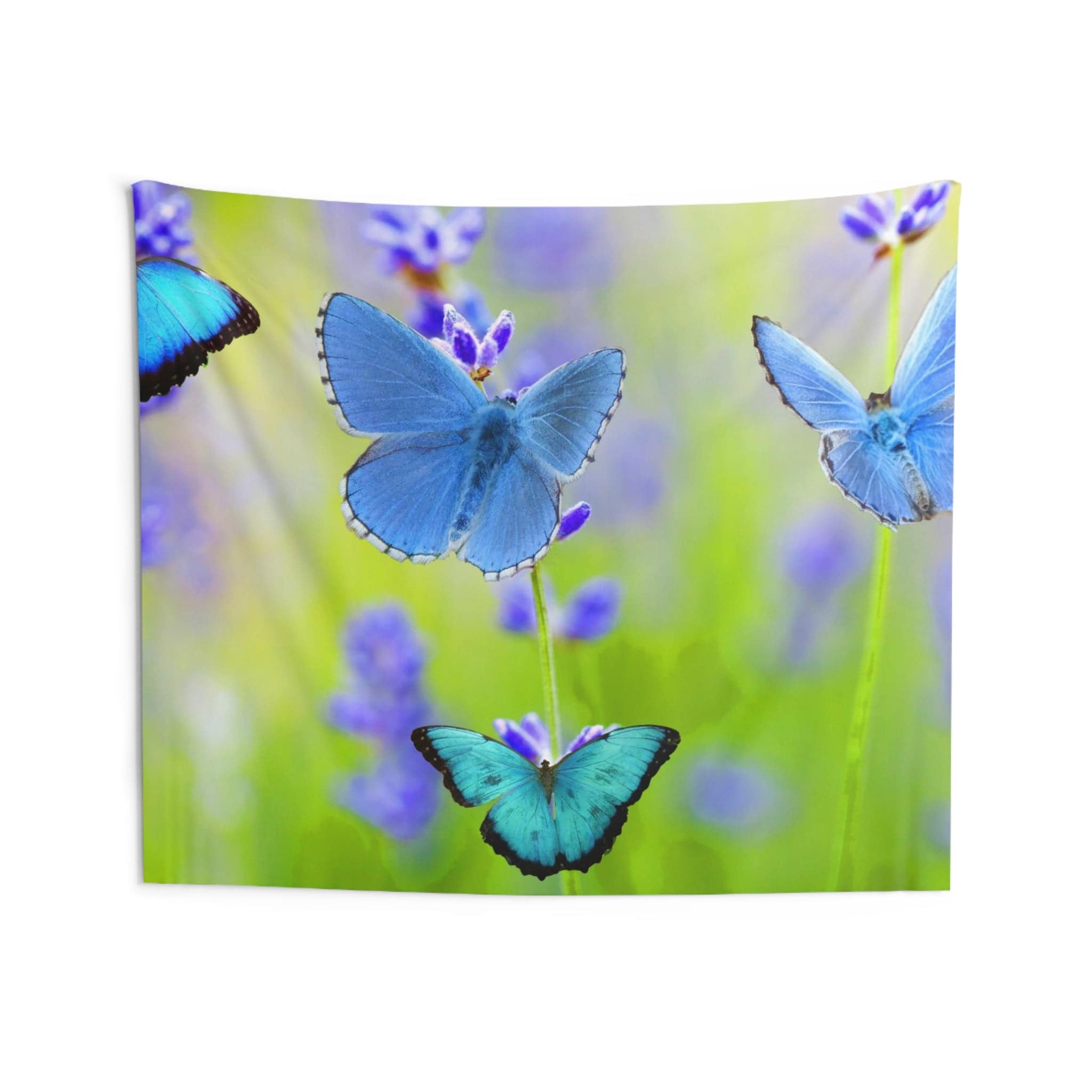 Blue Butterfly Tapestry