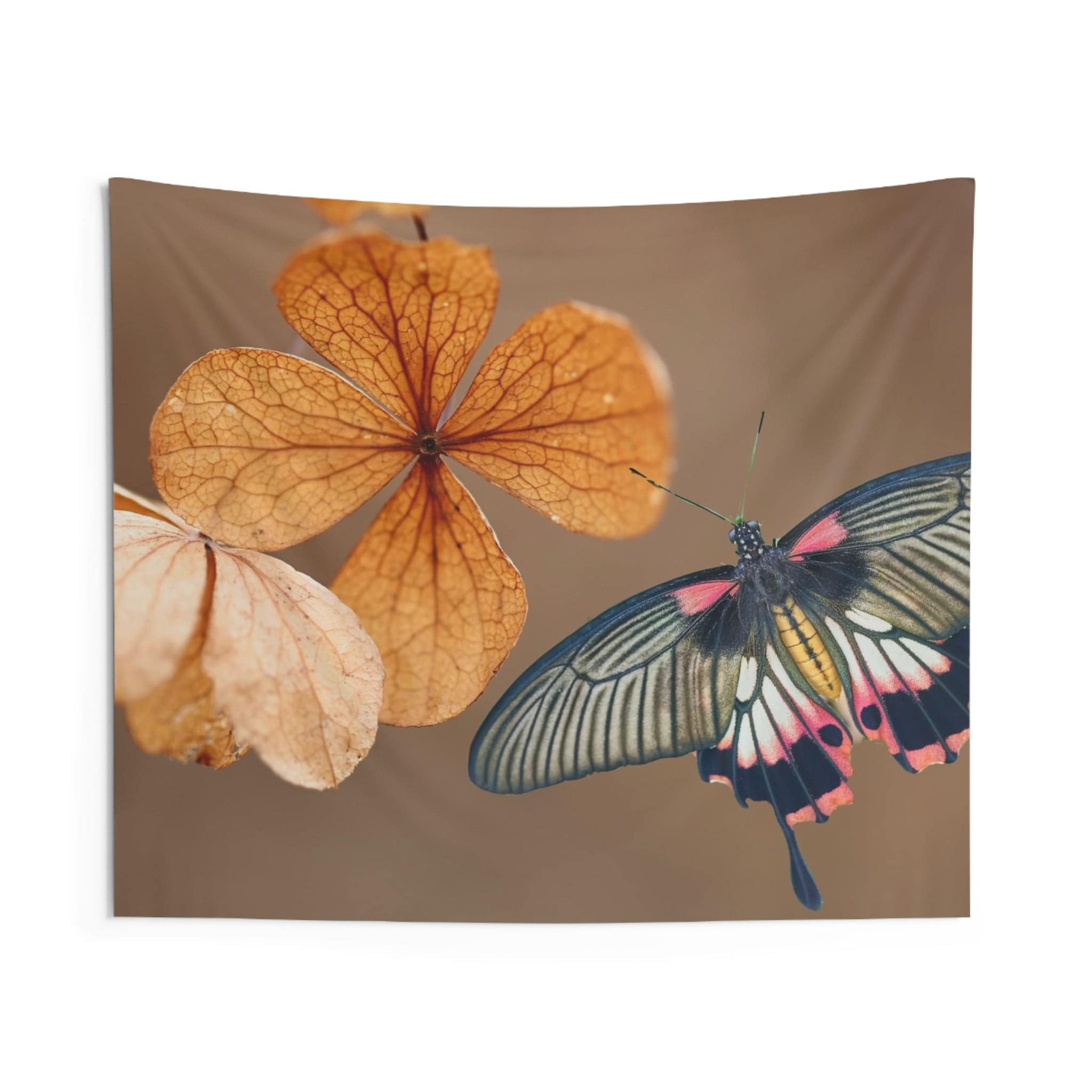 Butterfly &amp; leaves Tapestry