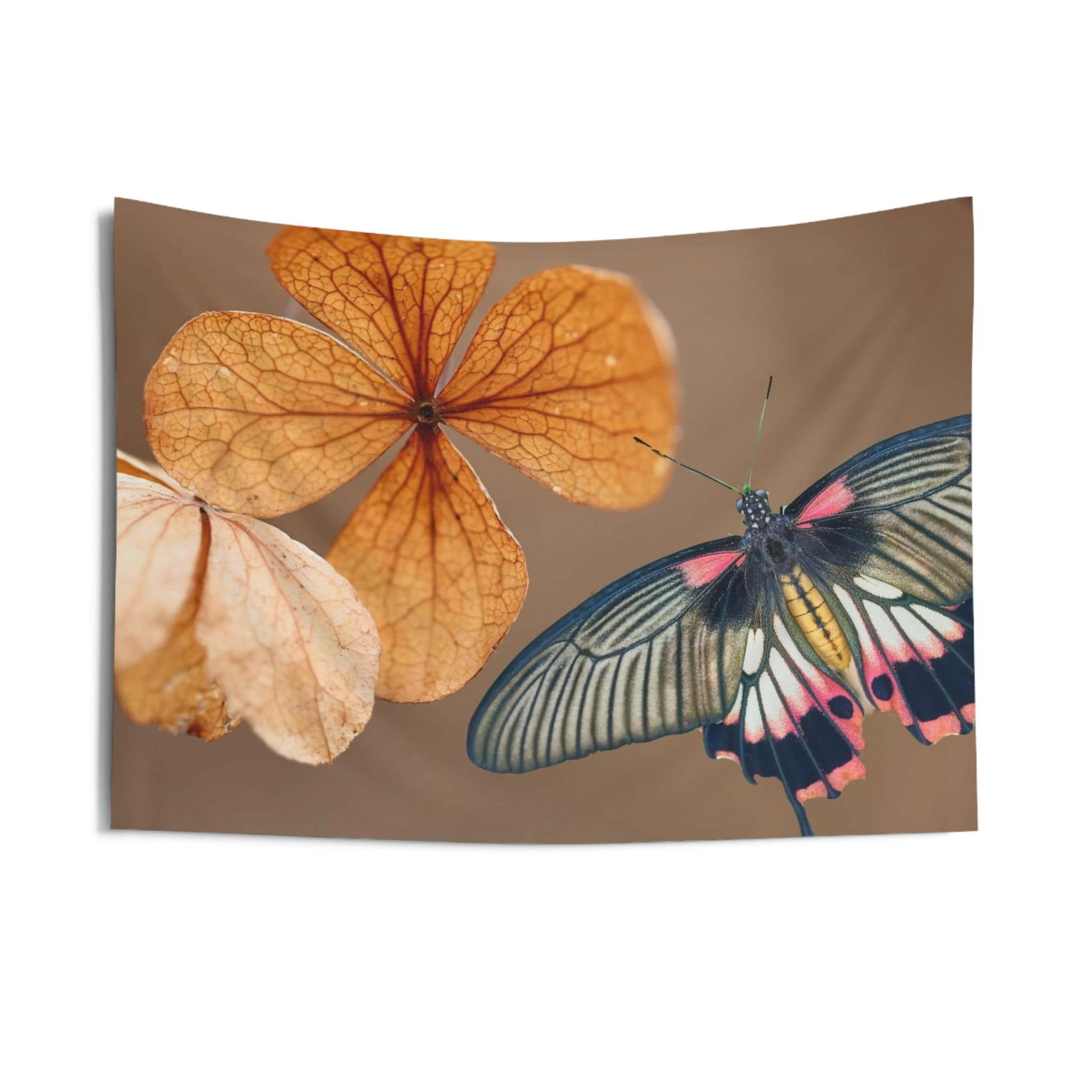 Butterfly &amp; leaves Tapestry